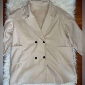 Cream Colored Cashmere Peacoat